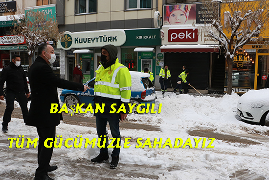 Kırıkkale Belediyesinden Karla Mücadele